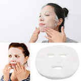 100 Pcs DIY Vegan Spa Skin Care Skin Fiber Paper Pre-cut Facial Paper Sheet Facial Mask