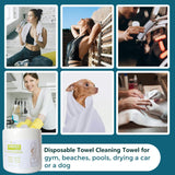 200 Pieces Non-woven Fabric Quick Dry Disposable Hair Salon Towel for One Time Use Hair Towel